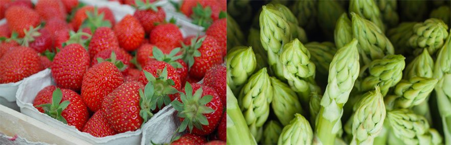 Thumbnail Spargel und Erdbeeren