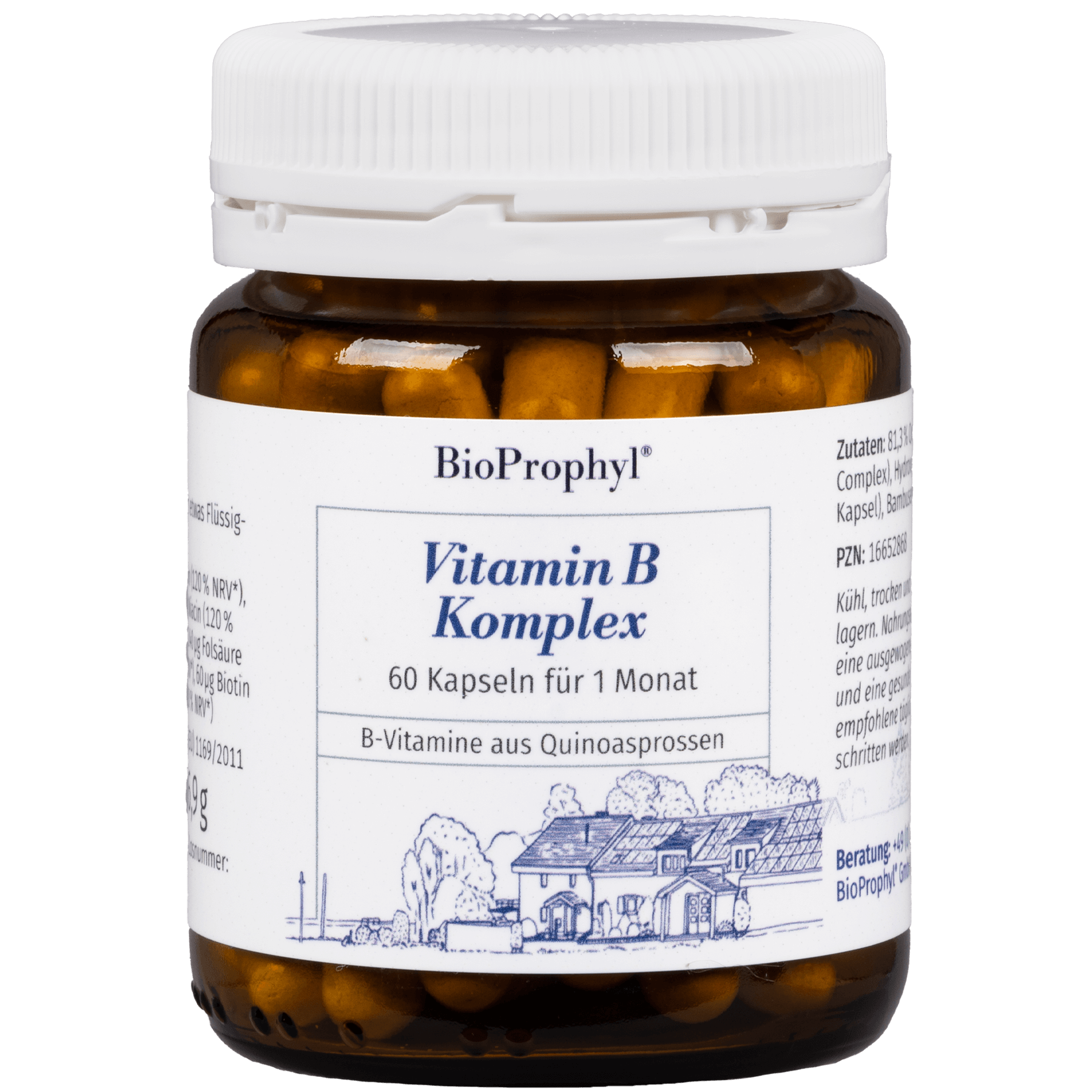 Vitamin B Komplex freigestelltes Produktbild